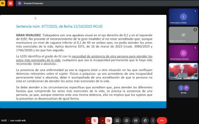 Jornada técnica de actualización sobre novedades legislativas y jurisprudenciales