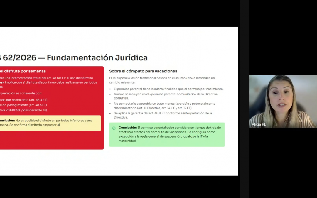 Jornada de actualización sobre novedades legislativas y jurisprudenciales