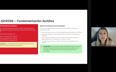 Jornada de actualización sobre novedades legislativas y jurisprudenciales