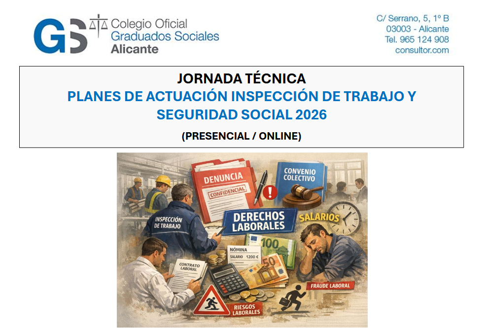 Jornada Técnica – Planes de actuación Inspección de Trabajo y SS