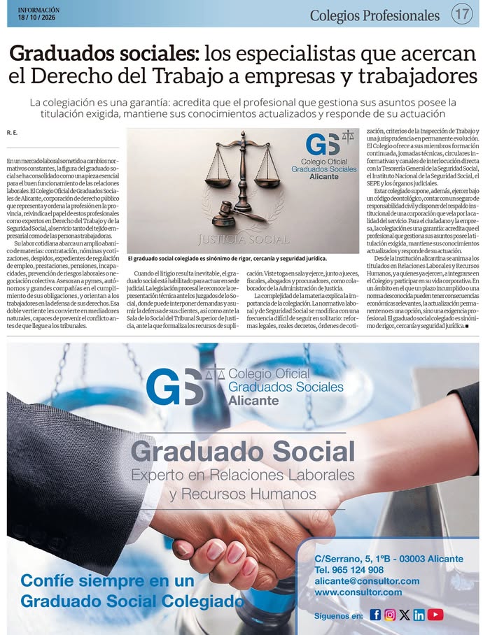 Excmo. Colegio Oficial de Graduados Sociales de Alicante
